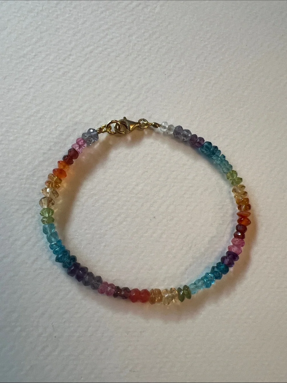 Multicolor Beaded Women's Bracelet - Rainbow Style
